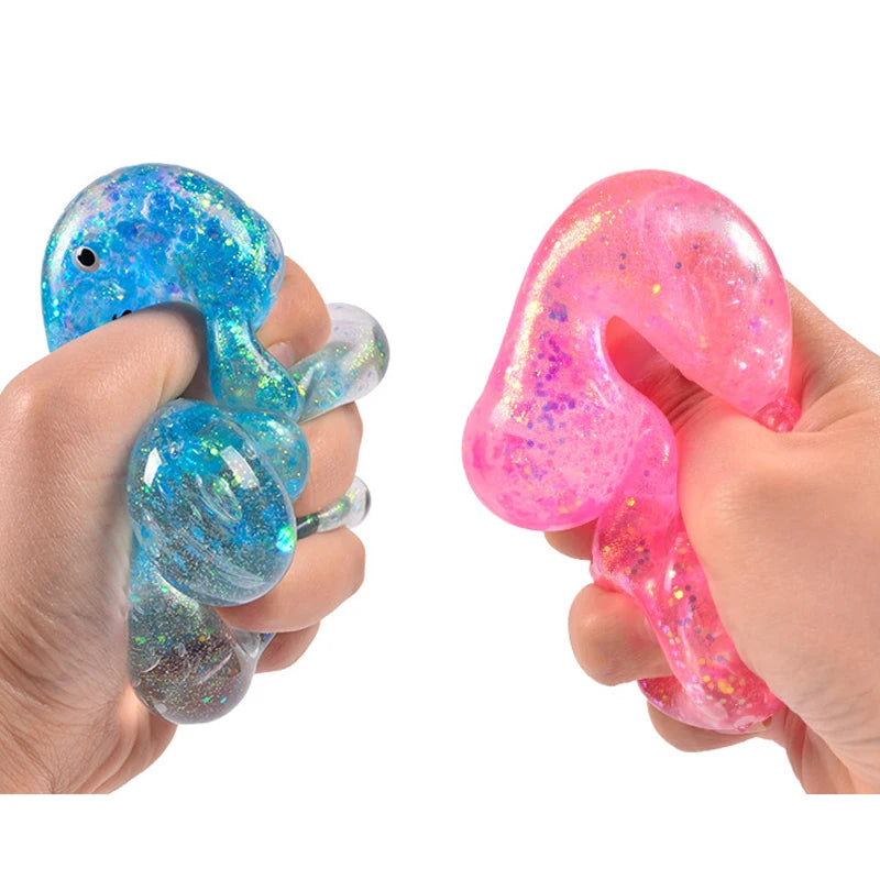 Glitter Gummy Bear Squishy 🐻✨