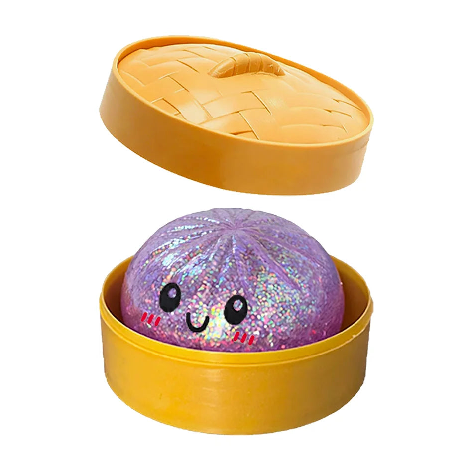 Glitter Dumpling Squeeze Toy - Choose Your Style! 🥟✨